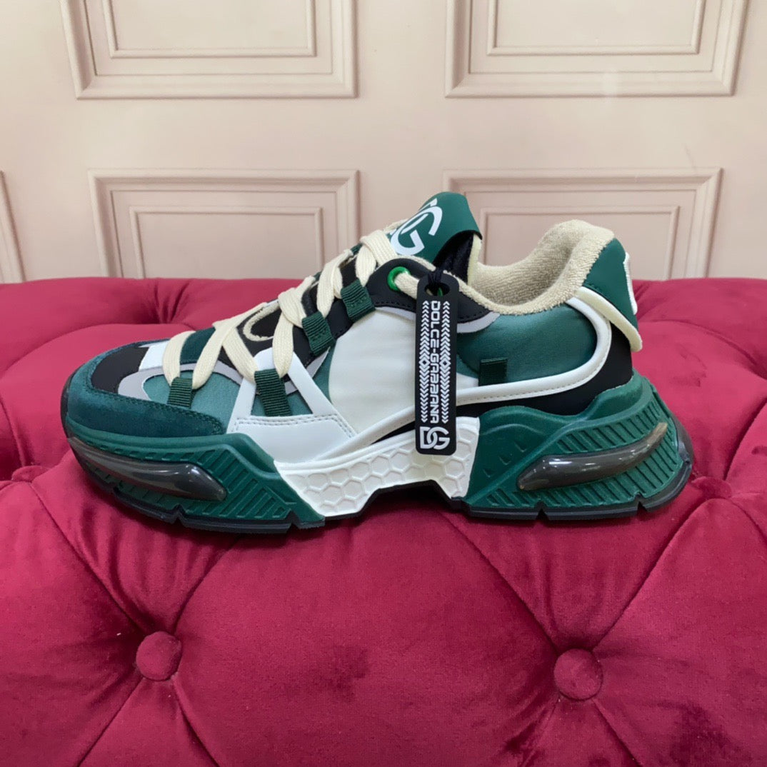 D*G 2026 Luxury Genuine Leather Casual Sneakers - Italian Designer Unisex Shoes