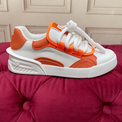 D*G 2026 Premium Leather Casual Sneakers - Designer Unisex Shoes in 5 Colors
