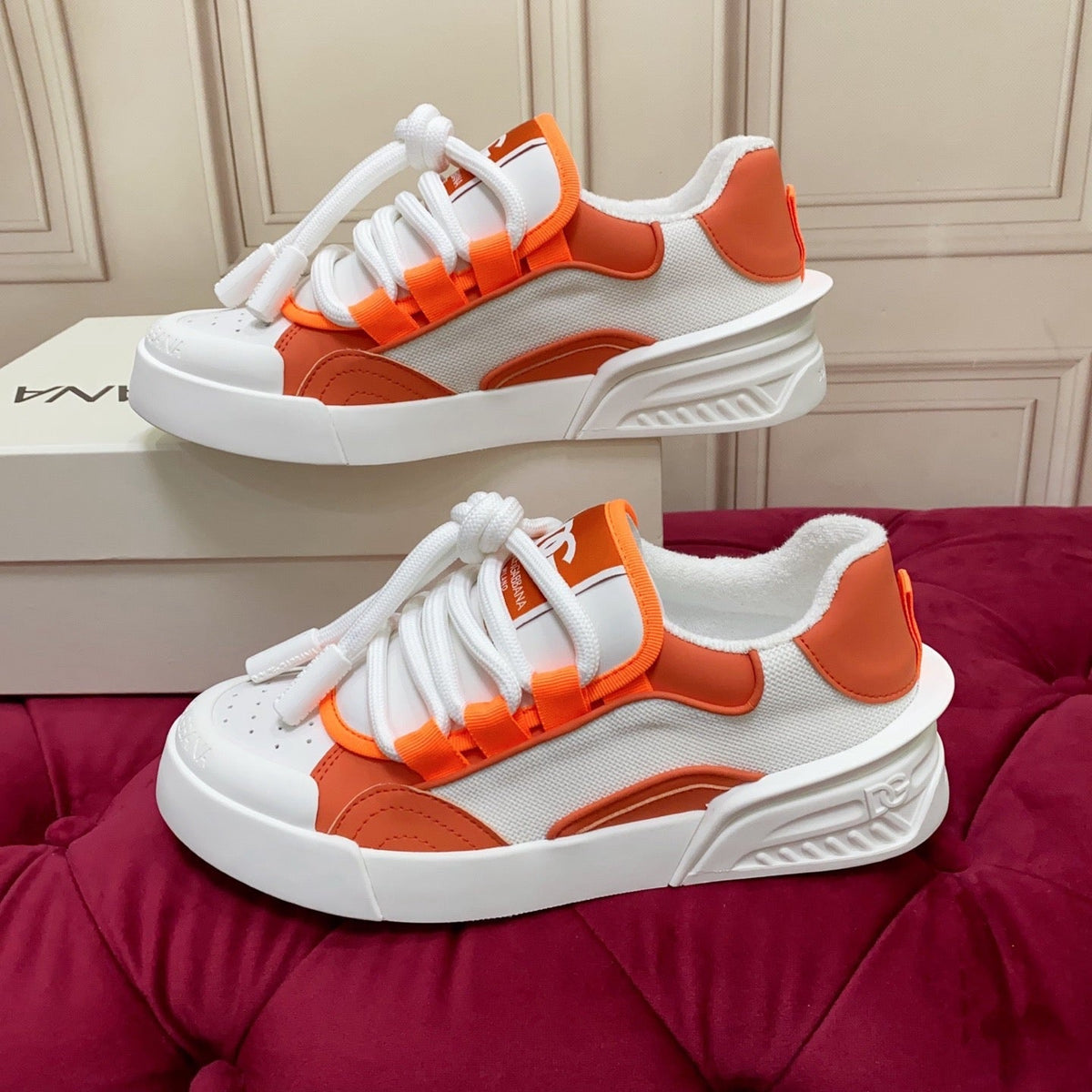 D*G 2026 Premium Leather Casual Sneakers - Designer Unisex Shoes in 5 Colors