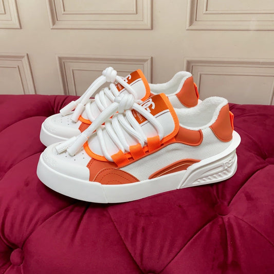 D*G 2026 Premium Leather Casual Sneakers - Designer Unisex Shoes in 5 Colors