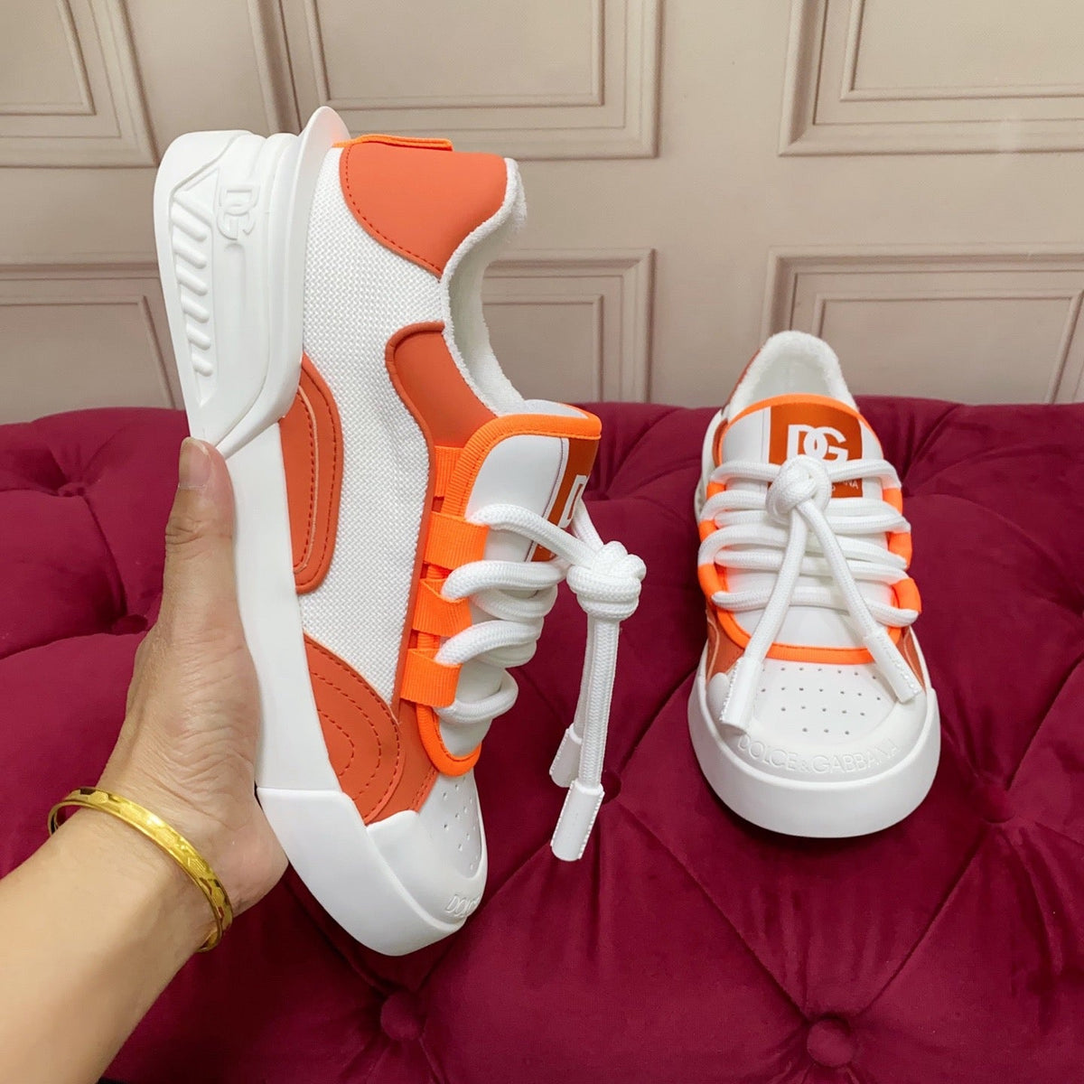 D*G 2026 Premium Leather Casual Sneakers - Designer Unisex Shoes in 5 Colors