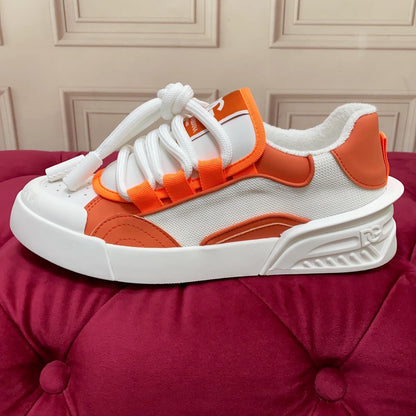 D*G 2026 Premium Leather Casual Sneakers - Designer Unisex Shoes in 5 Colors