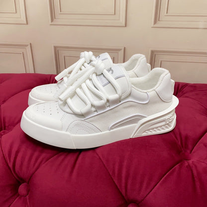 D*G 2026 Premium Leather Casual Sneakers - Designer Unisex Shoes in 5 Colors