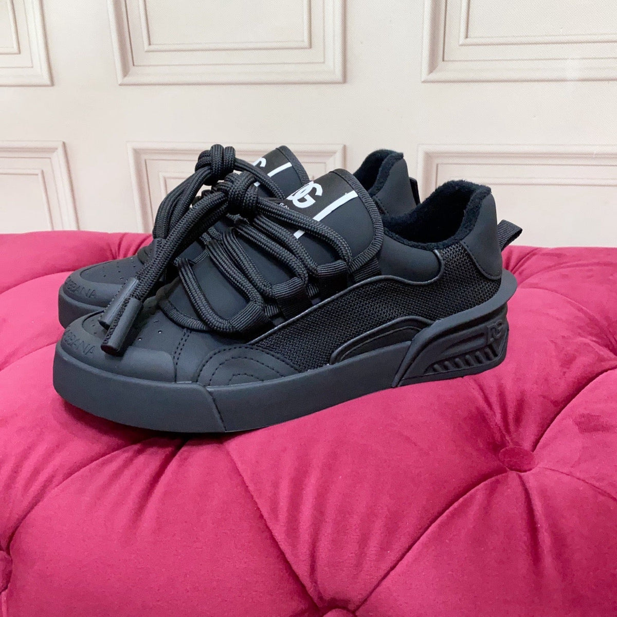 D*G 2026 Premium Leather Casual Sneakers - Designer Unisex Shoes in 5 Colors