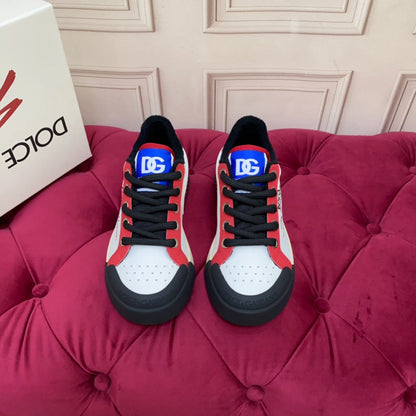 D*G 2026 Luxury Genuine Leather Casual Sneakers - Italian Designer Unisex Shoes