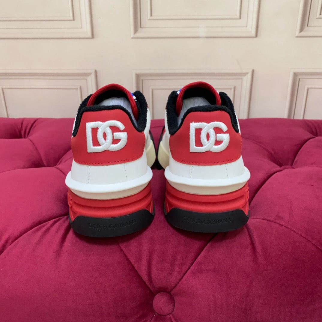 D*G 2026 Luxury Genuine Leather Casual Sneakers - Italian Designer Unisex Shoes