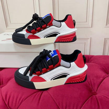 D*G 2026 Luxury Genuine Leather Casual Sneakers - Italian Designer Unisex Shoes