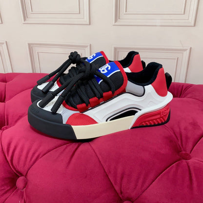 D*G 2026 Luxury Genuine Leather Casual Sneakers - Italian Designer Unisex Shoes
