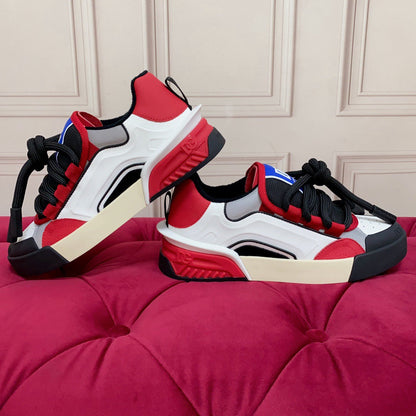D*G 2026 Luxury Genuine Leather Casual Sneakers - Italian Designer Unisex Shoes