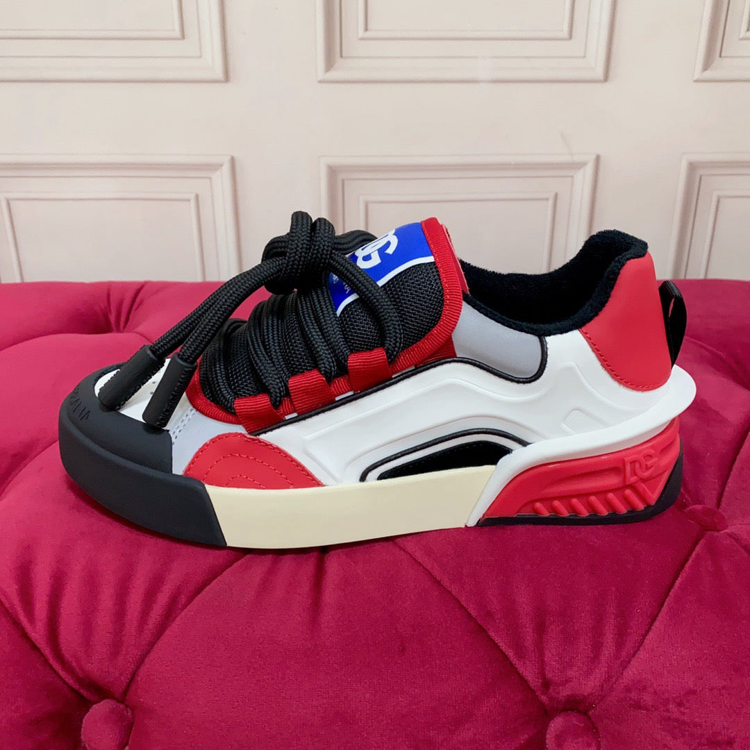 D*G 2026 Luxury Genuine Leather Casual Sneakers - Italian Designer Unisex Shoes