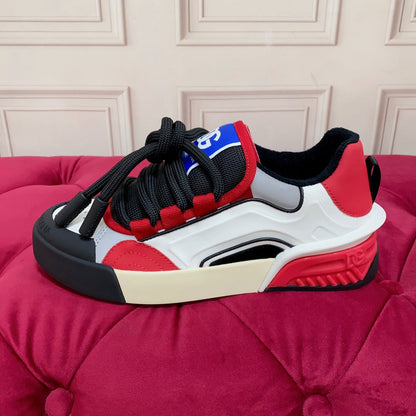 D*G 2026 Luxury Genuine Leather Casual Sneakers - Italian Designer Unisex Shoes