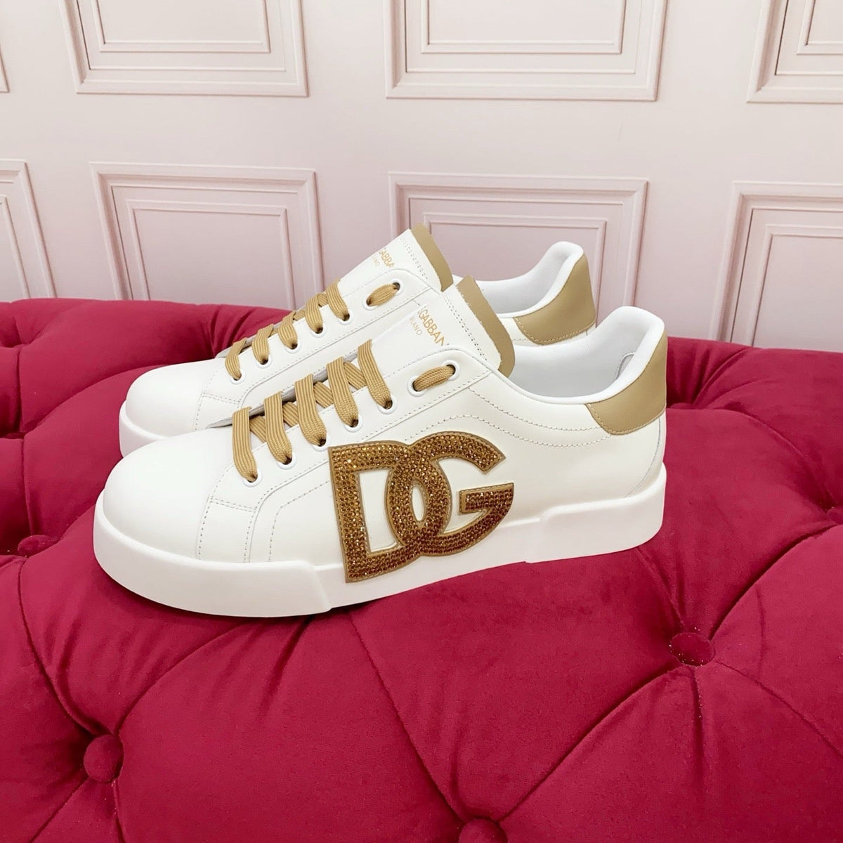 D*G 2026 Luxury Genuine Leather Casual Sneakers - Italian Designer Unisex Shoes
