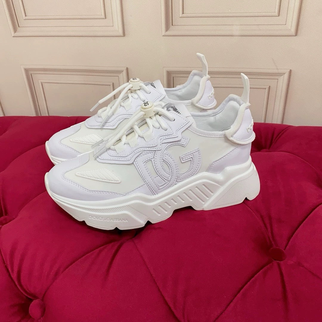 D*G 2026 Luxury Genuine Leather Casual Sneakers - Italian Designer Unisex Shoes