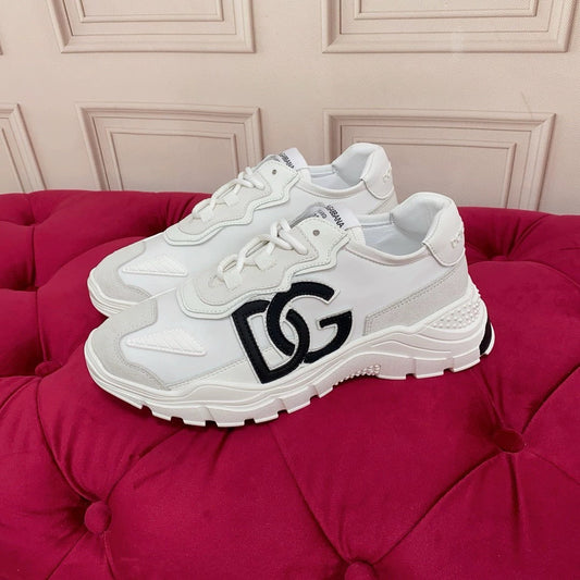 D*G 2026 Luxury Genuine Leather Casual Sneakers - Italian Designer Unisex Shoes
