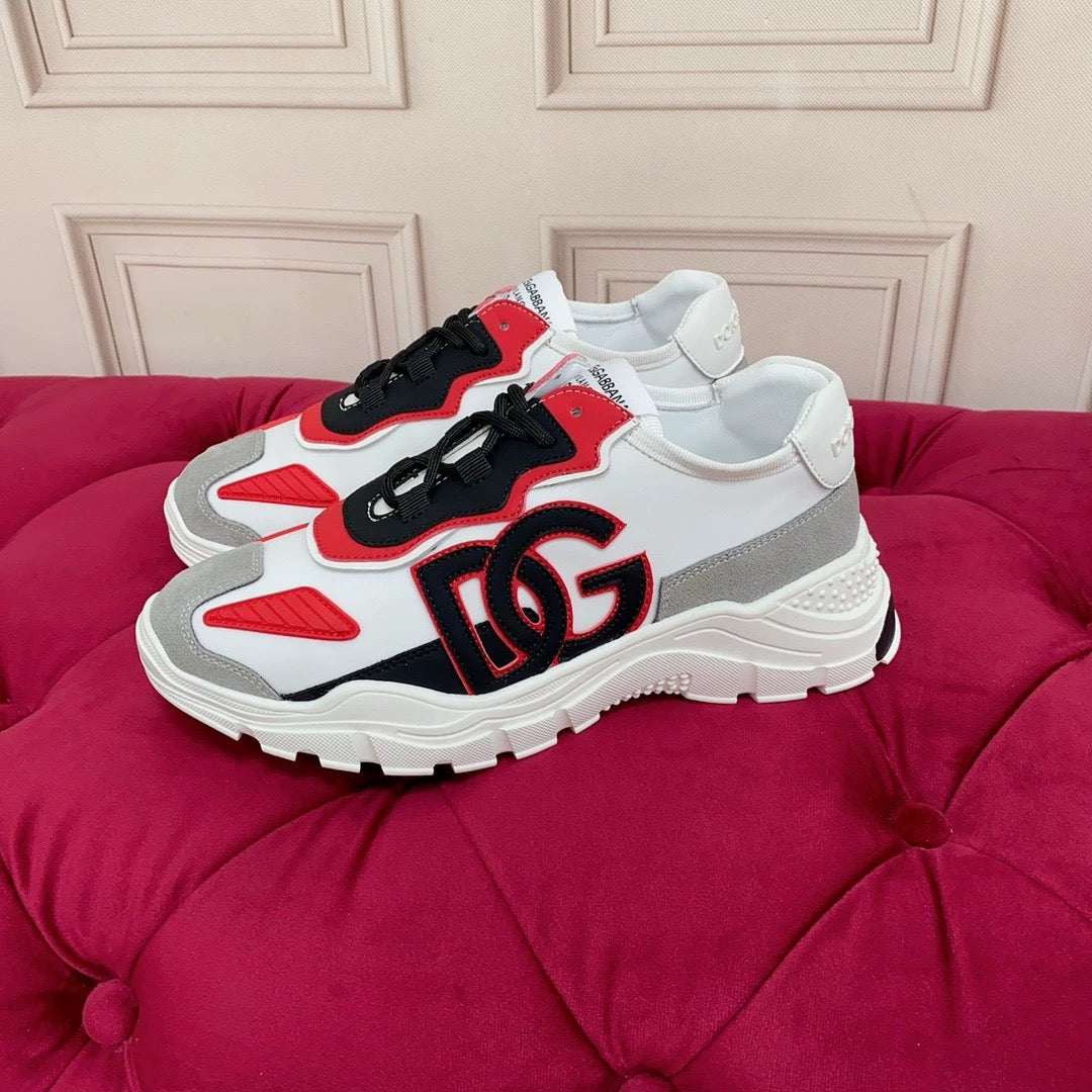 D*G 2026 Luxury Genuine Leather Casual Sneakers - Italian Designer Unisex Shoes