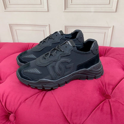 D*G 2026 Luxury Genuine Leather Casual Sneakers - Italian Designer Unisex Shoes