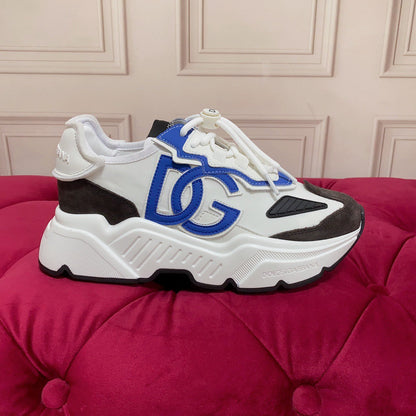D*G 2026 Luxury Genuine Leather Casual Sneakers - Italian Designer Unisex Shoes