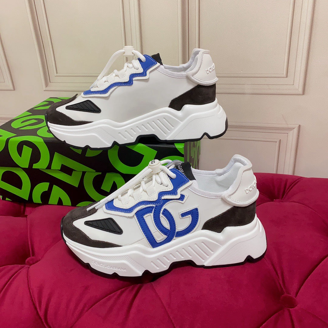 D*G 2026 Luxury Genuine Leather Casual Sneakers - Italian Designer Unisex Shoes