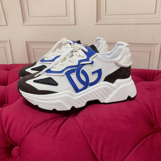 D*G 2026 Luxury Genuine Leather Casual Sneakers - Italian Designer Unisex Shoes