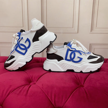 D*G 2026 Luxury Genuine Leather Casual Sneakers - Italian Designer Unisex Shoes