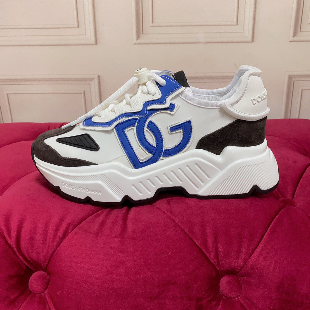 D*G 2026 Luxury Genuine Leather Casual Sneakers - Italian Designer Unisex Shoes