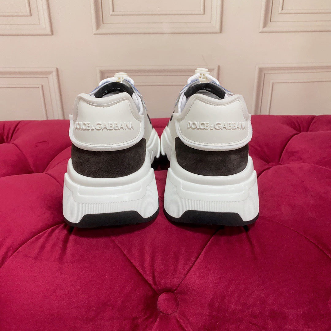 D*G 2026 Luxury Genuine Leather Casual Sneakers - Italian Designer Unisex Shoes