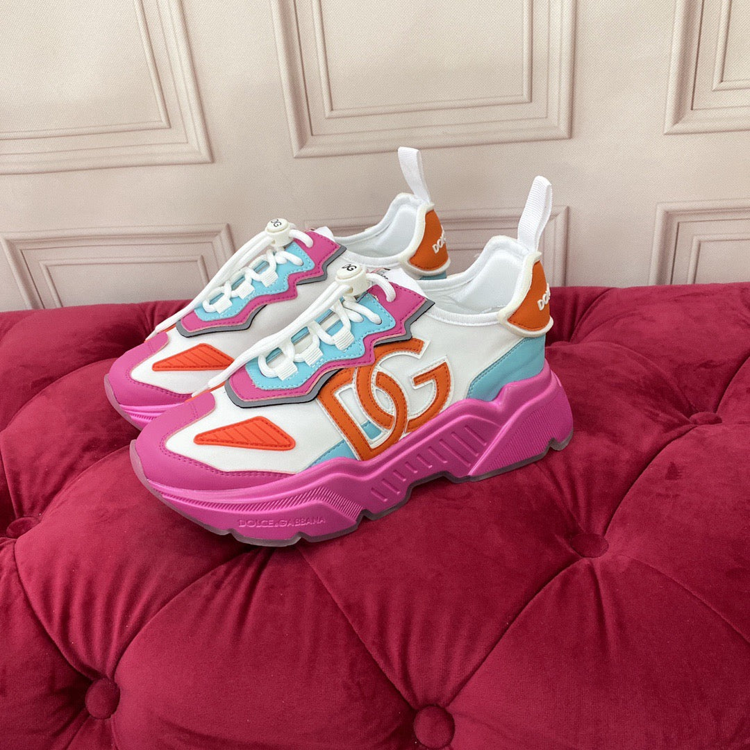 D*G 2026 Premium Leather Casual Sneakers - Designer Unisex Shoes in 4 Colors