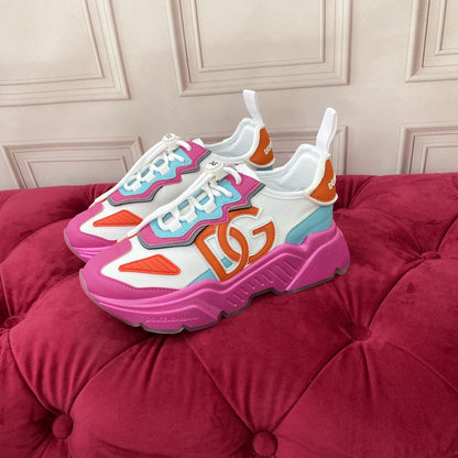 D*G 2026 Premium Leather Casual Sneakers - Designer Unisex Shoes in 4 Colors