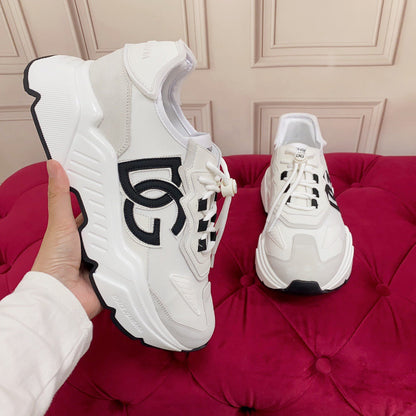 D*G 2026 Premium Leather Casual Sneakers - Designer Unisex Shoes in 5 Colors