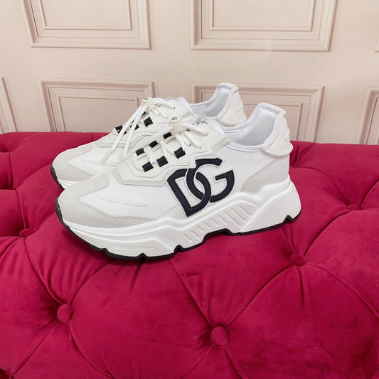 D*G 2026 Premium Leather Casual Sneakers - Designer Unisex Shoes in 5 Colors