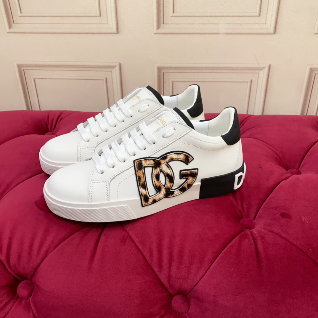 D*G 2026 Premium Leather Casual Sneakers - Designer Unisex Shoes in 4 Styles