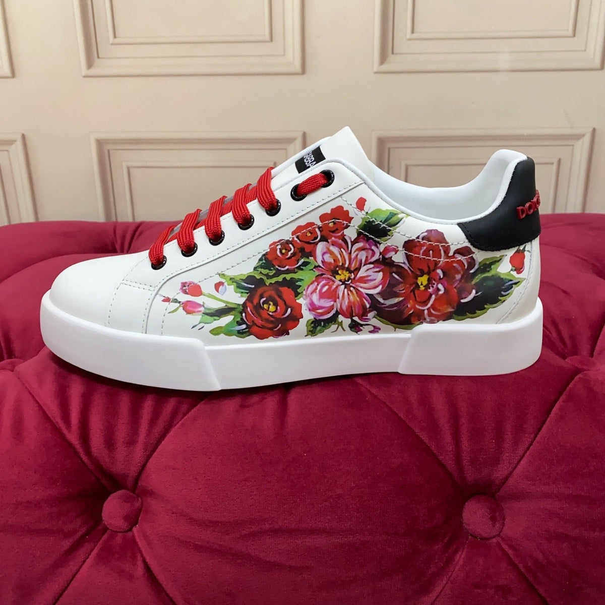 D*G 2026 Luxury Genuine Leather Casual Sneakers - Italian Designer Unisex Shoes