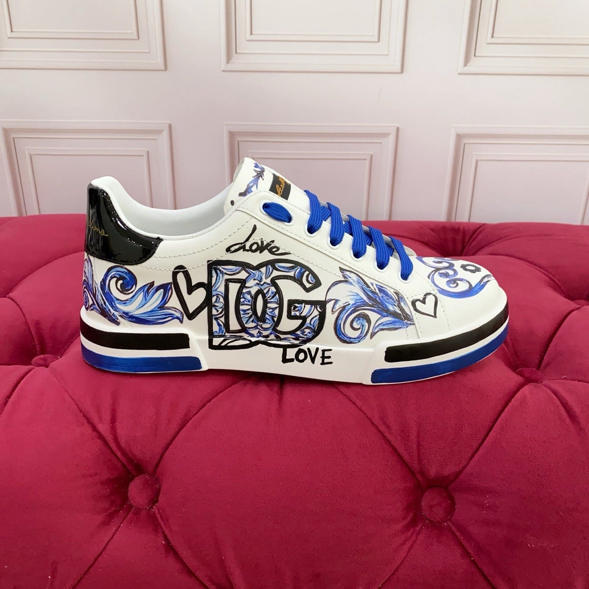 D*G 2026 Premium Leather Casual Sneakers - Designer Unisex Shoes in 2 Styles