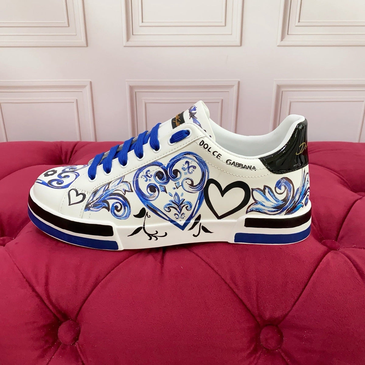 D*G 2026 Premium Leather Casual Sneakers - Designer Unisex Shoes in 2 Styles