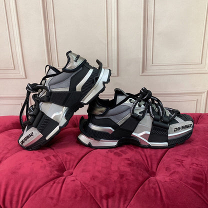 D*G 2026 Premium Leather Casual Sneakers - Designer Unisex Shoes in 4 Colors