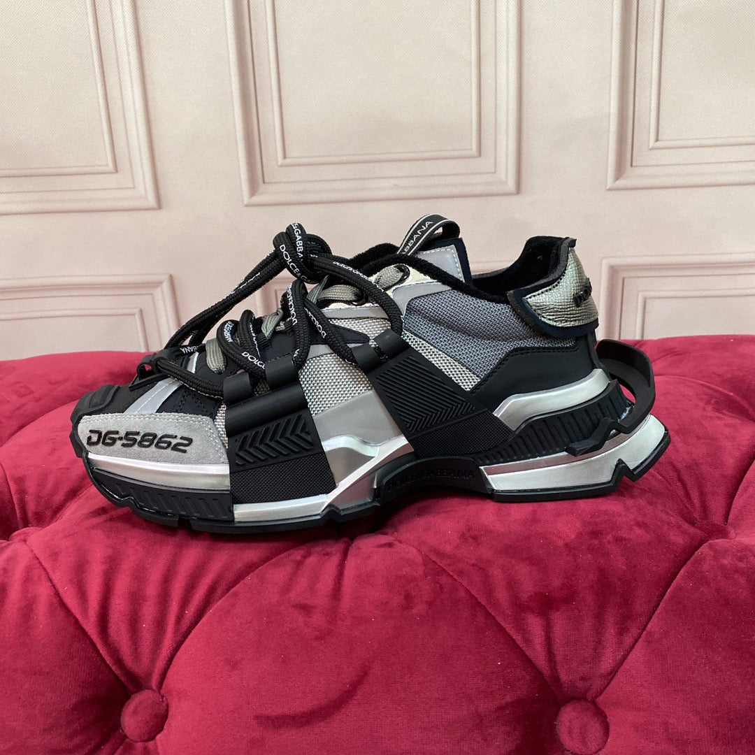 D*G 2026 Premium Leather Casual Sneakers - Designer Unisex Shoes in 4 Colors