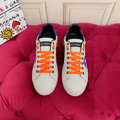 D*G 2026 Premium Leather Casual Sneakers - Designer Unisex Shoes in 4 Colors
