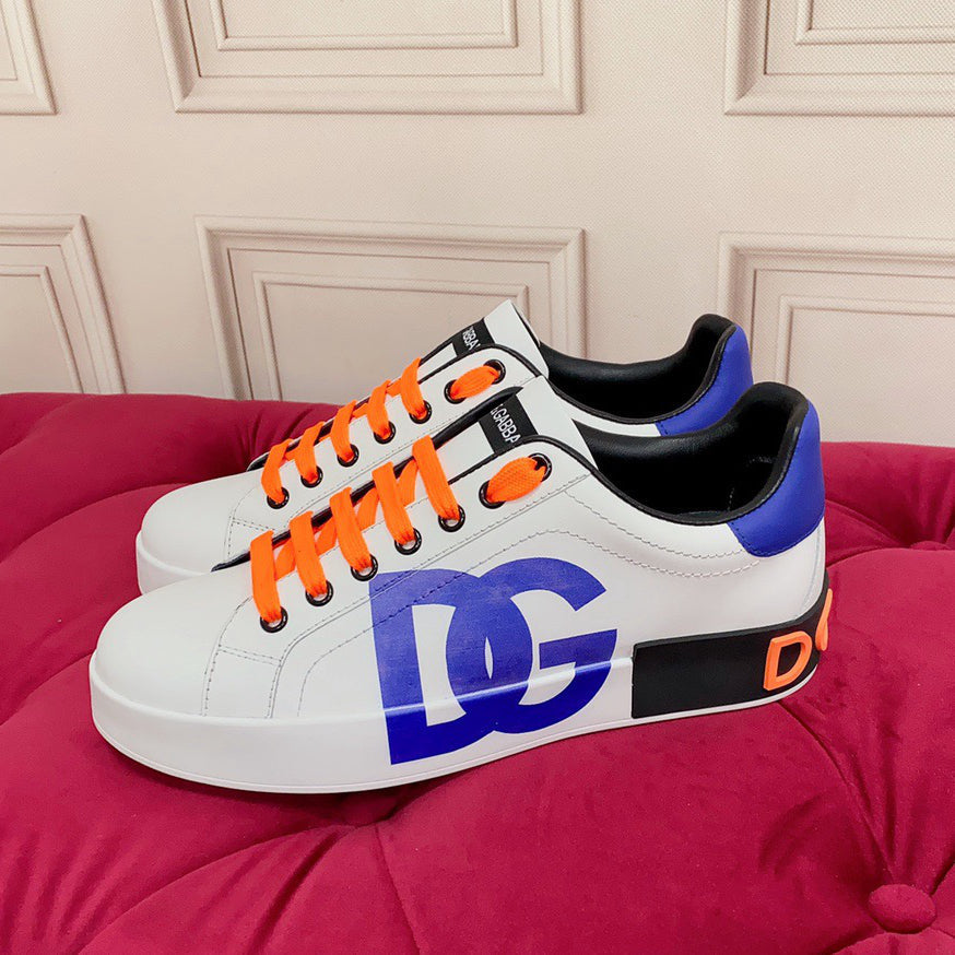 D*G 2026 Premium Leather Casual Sneakers - Designer Unisex Shoes in 4 Colors