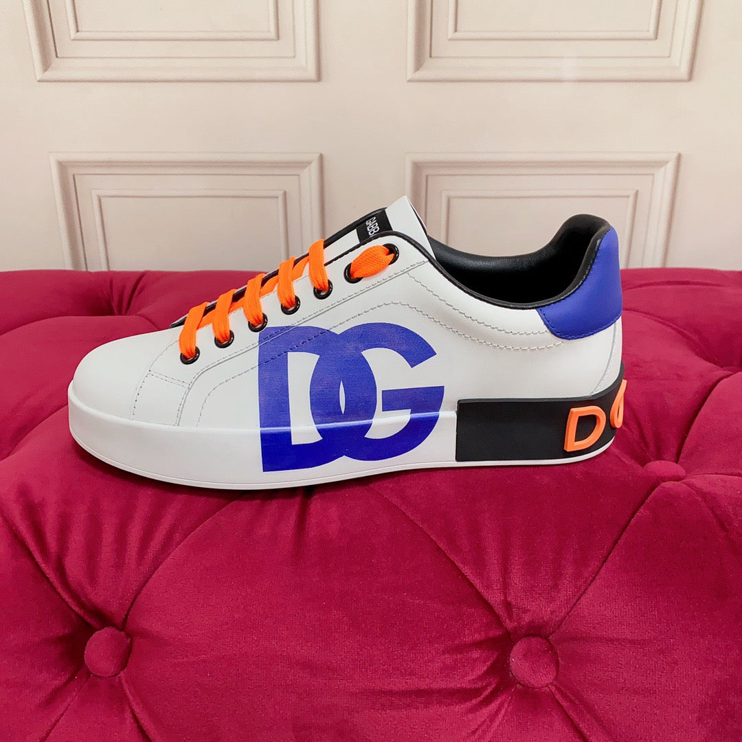 D*G 2026 Premium Leather Casual Sneakers - Designer Unisex Shoes in 4 Colors