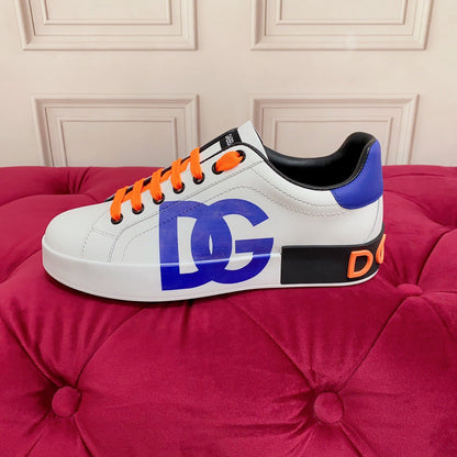 D*G 2026 Premium Leather Casual Sneakers - Designer Unisex Shoes in 4 Colors