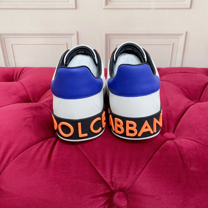 D*G 2026 Premium Leather Casual Sneakers - Designer Unisex Shoes in 4 Colors
