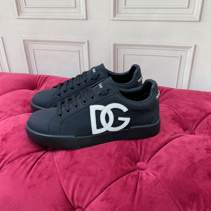 D*G 2026 Premium Leather Casual Sneakers - Designer Unisex Shoes in 4 Colors