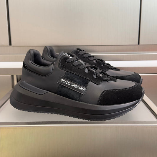 D*G 2026 Premium Leather Casual Sneakers - Designer Unisex Shoes in 3 Colors