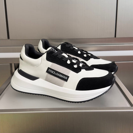 D*G 2026 Premium Leather Casual Sneakers - Designer Unisex Shoes in 3 Colors