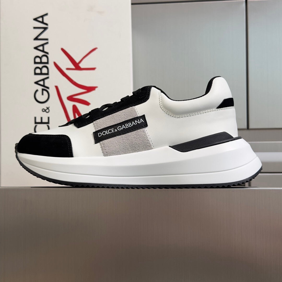 D*G 2026 Premium Leather Casual Sneakers - Designer Unisex Shoes in 3 Colors