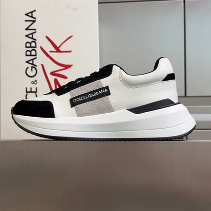 D*G 2026 Premium Leather Casual Sneakers - Designer Unisex Shoes in 3 Colors