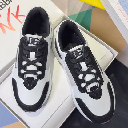 D*G 2026 Premium Leather Casual Sneakers - Designer Unisex Shoes in 3 Colors