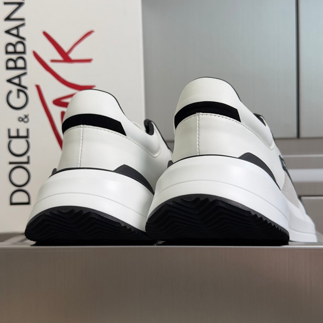 D*G 2026 Premium Leather Casual Sneakers - Designer Unisex Shoes in 3 Colors