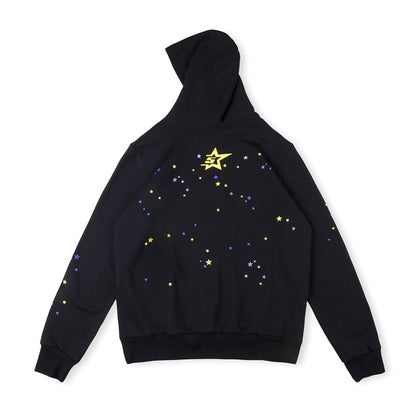 Sp5der Young Thug Punk Hoodie-Black #142