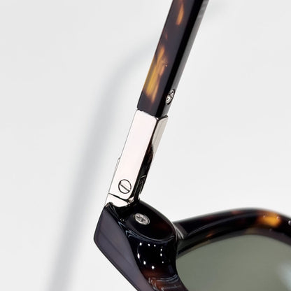 D**R DiorBlackSuit S2I Square Sunglasses | Tortoise Acetate Frame, Dark Green Lenses, Silver Metal Inner Frame | Multiple Colors